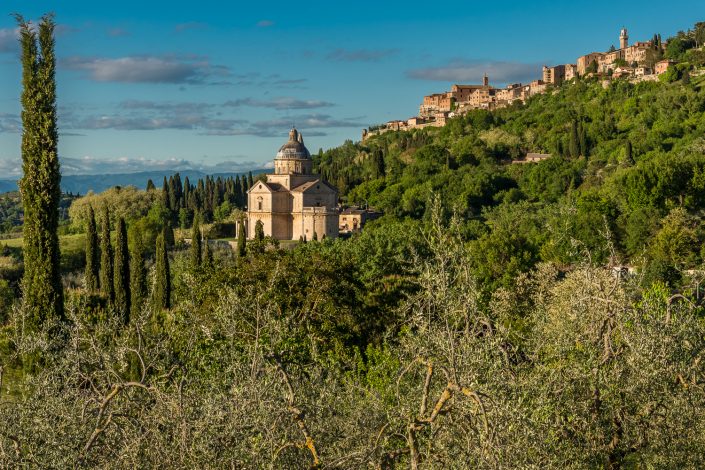 Montepulciano in der suedlichen Toskana, Ziel einer unserer Wanderungen