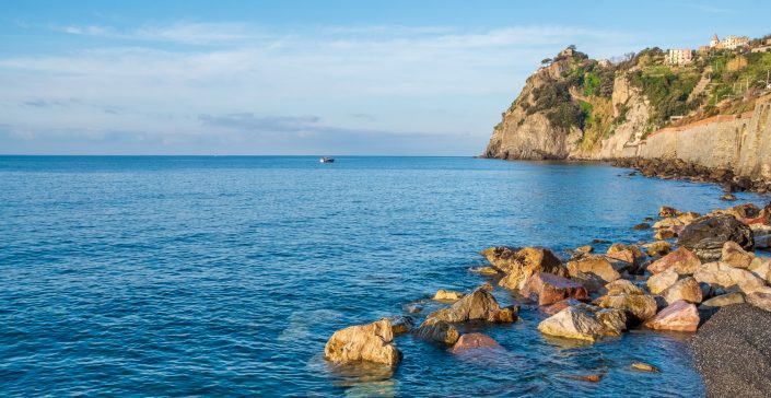 Das Meer bei Corniglia in den Cinque Terre