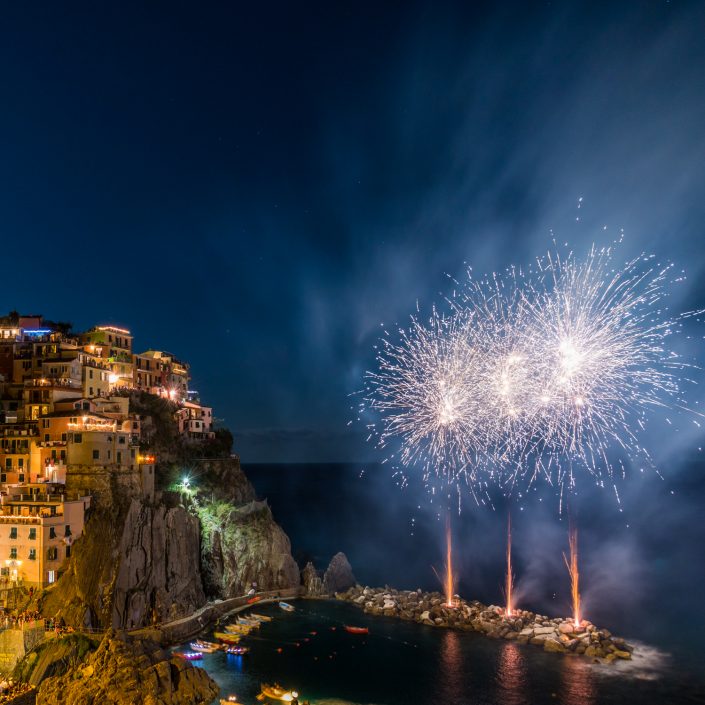 Feuerwerk in den Cinque Terre