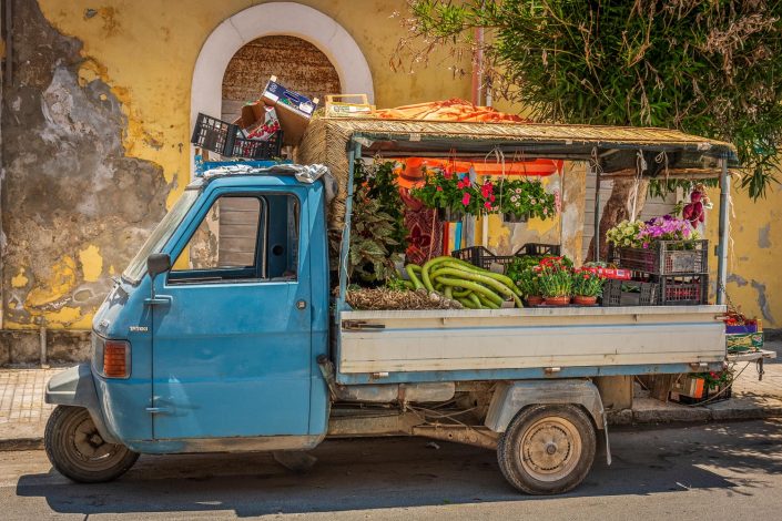 Gemüsehändler in Sizilien